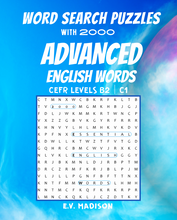 Load image into Gallery viewer, Word Search Puzzles with 2000 Advanced English Words
