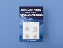 Load image into Gallery viewer, Word Search Puzzles with the Essential 3000 English Words
