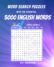 Load image into Gallery viewer, Word Search Puzzles with the Essential 5000 English Words
