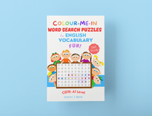将图片加载到图库查看器,Colour-Me-In Word Search Puzzles for English Vocabulary Fun! A1 Level