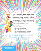 将图片加载到图库查看器,Colour-Me-In Word Search Puzzles for English Vocabulary Fun! A1 Level