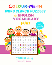 将图片加载到图库查看器,Colour-Me-In Word Search Puzzles for English Vocabulary Fun! B1 Level