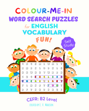 将图片加载到图库查看器,Colour-Me-In Word Search Puzzles for English Vocabulary Fun! B2 Level