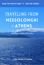 将图片加载到图库查看器,Travelling from Messolonghi to Athens: Reading and Word Find Fun!