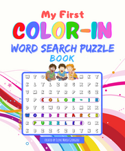 Load image into Gallery viewer, My First Color-In Word Search Puzzle Book
