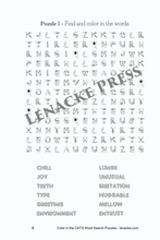 Lade das Bild in den Galerie-Viewer, Color in the CATS: 50 Word Search Puzzles All About Cats!