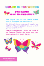 将图片加载到图库查看器，All About COLORS: 50 Color In Word Search Puzzles
