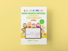 Load image into Gallery viewer, Colour-Me-In Word Search Puzzles for English Vocabulary Fun! C1 Level
