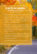 Φόρτωση εικόνας στο εργαλείο προβολής Συλλογής, Places in Canada Word Search Puzzles
