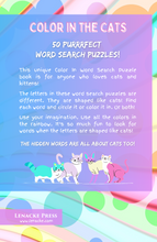 Charger l&#39;image dans la galerie, Color in the CATS: 50 Word Search Puzzles All About Cats!
