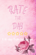 Charger l&#39;image dans la galerie, Rate the Day: A 90-Day Reflective Journal - Coral Rose Edition
