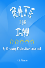 Lade das Bild in den Galerie-Viewer, Rate the Day: A 90-Day Reflective Journal - True Blue Edition
