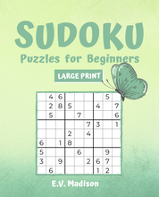Load image into Gallery viewer, SUDOKU Puzzles for Beginners - LARGE PRINT
