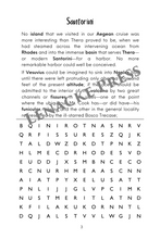 将图片加载到图库查看器，Travels to Santorini, Ios, Paros, Kos and Samos Islands: Reading and Word Find Fun!
