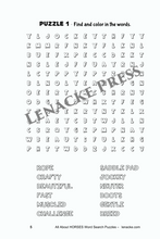 Lade das Bild in den Galerie-Viewer, All About HORSES: 50 Color In Word Search Puzzles
