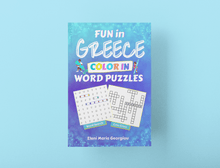 Load image into Gallery viewer, Fun in Greece Color In Word Puzzles
