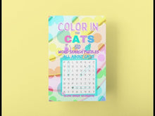 Charger et lire la vidéo dans la visionneuse de la Galerie, Color in the CATS: 50 Word Search Puzzles All About Cats!
