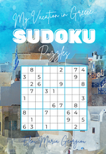 Load image into Gallery viewer, My Vacation in Greece SUDOKU Puzzles: Island Edition
